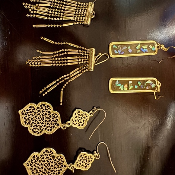 3 sets of gold earrings bundle - Picture 1 of 1